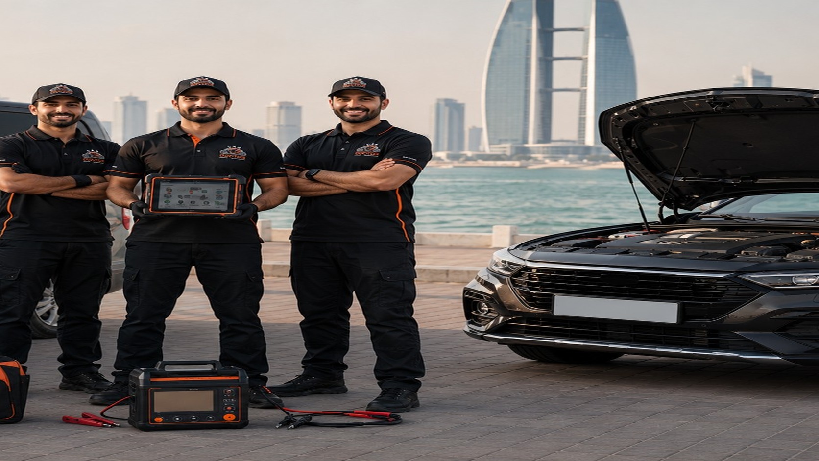 CarDoctor mobile diagnostic team with inspection tools