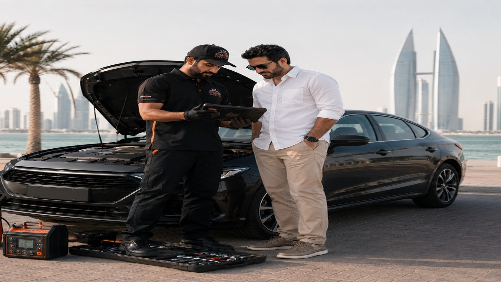 CarDoctor inspection process from diagnostics to customer report